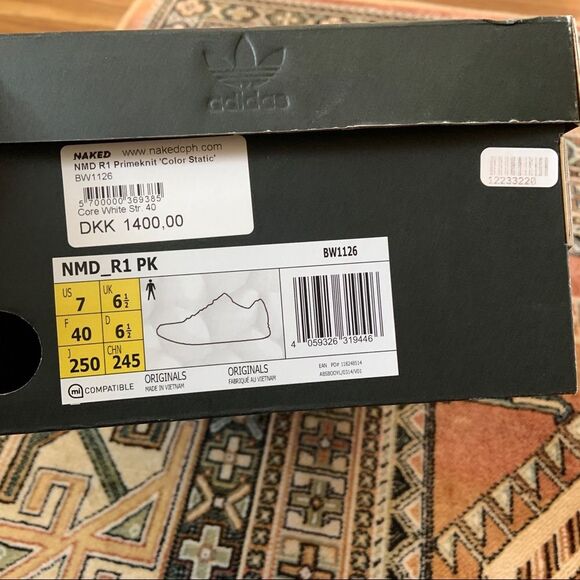 Adidas NMD R1 PK Primeknit Color Static Sneakers BW1126 US 7 - Picture 12 of 13
